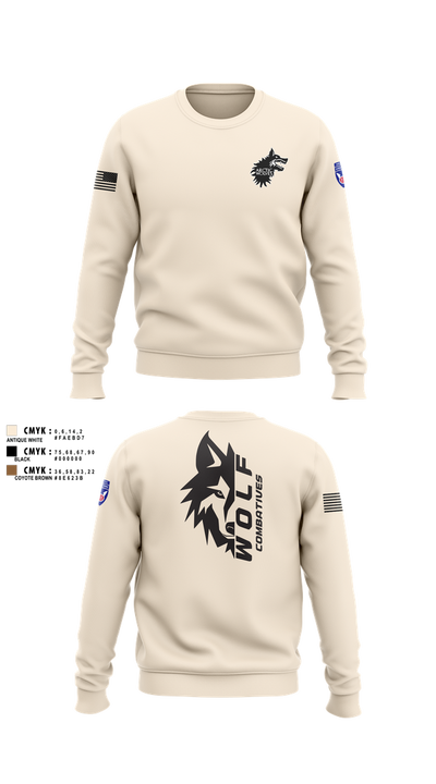 Wolf Combatives Crew Neck Sweatshirt - 107