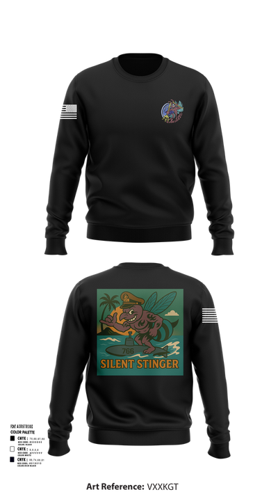 USS CHARLOTTE SSN 766 29981241 Crew Neck Sweatshirt - 103