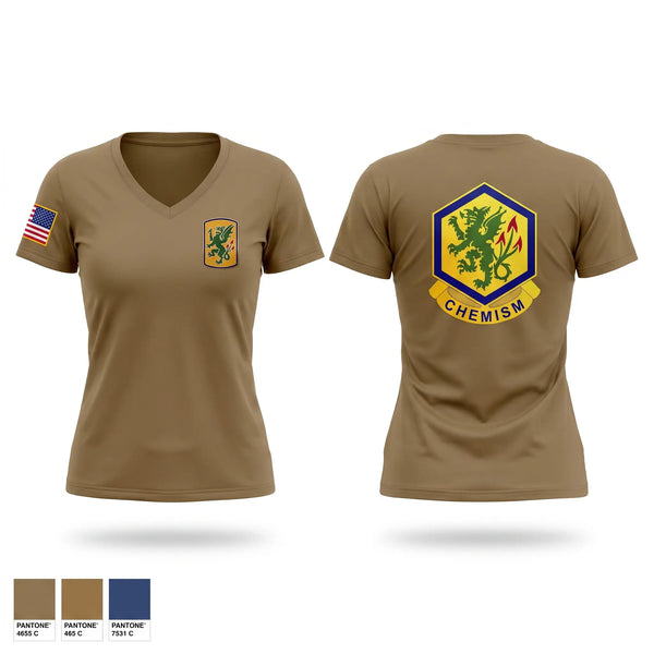 Womens Short Sleeve Vneck Shirt, 314th CBRN COMPANY, Army, Teamtime, Team time, sublimation, custom sports apparel, team uniforms, spirit wear, spiritwear, sports uniforms, custom shirts, team store, custom team store, fundraiser sports, apparel fundraiser