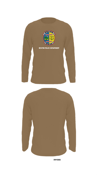 Long Sleeve Performance Shirt, Newton Police Department, Police, Teamtime, Team time, sublimation, custom sports apparel, team uniforms, spirit wear, spiritwear, sports uniforms, custom shirts, team store, custom team store, fundraiser sports, apparel fundraiser
