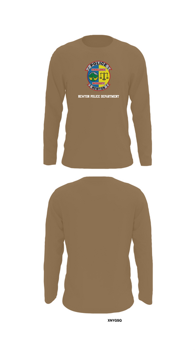 Newton Police Department 7766110 Long Sleeve Performance Shirt 12