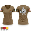 805th MP CO, 2nd Platoon 35927607 Women's Short Sleeve V-neck Shirt - 1