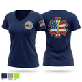 Frontier County Ambulance 73568529 Women's Short Sleeve V-neck Shirt - 1