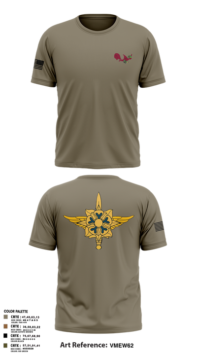 1-1 Attack Battalion, HHC, S2 65636649 Short Sleeve Performance Shirt - 8