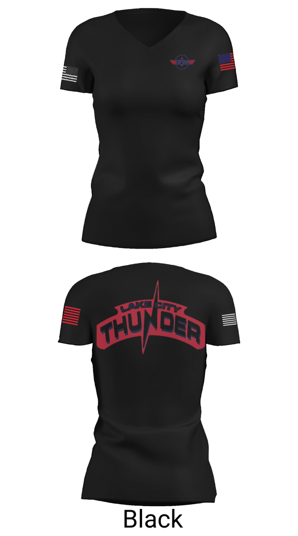 Womens Short Sleeve Vneck Shirt, Lake City Thunder, Softball, Teamtime, Team time, sublimation, custom sports apparel, team uniforms, spirit wear, spiritwear, sports uniforms, custom shirts, team store, custom team store, fundraiser sports, apparel fundraiser