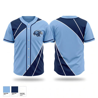 Full Button Baseball Jersey, Logan Martin Riverhawks, Baseball, Teamtime, Team time, sublimation, custom sports apparel, team uniforms, spirit wear, spiritwear, sports uniforms, custom shirts, team store, custom team store, fundraiser sports, apparel fundraiser