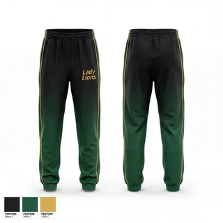 Sweatpants, Lady Lions, Women's Soccer, Teamtime, Team time, sublimation, custom sports apparel, team uniforms, spirit wear, spiritwear, sports uniforms, custom shirts, team store, custom team store, fundraiser sports, apparel fundraiser