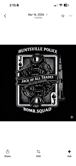 Huntsville Police Department Bomb Squad 61951311 Short Sleeve Performance Polo - 18, TeamTime, Teamtime, Team time, sublimation, custom sports apparel, team uniforms, spirit wear, spiritwear, sports uniforms, custom shirts, team store, custom team store, fundraiser sports, apparel fundraiser