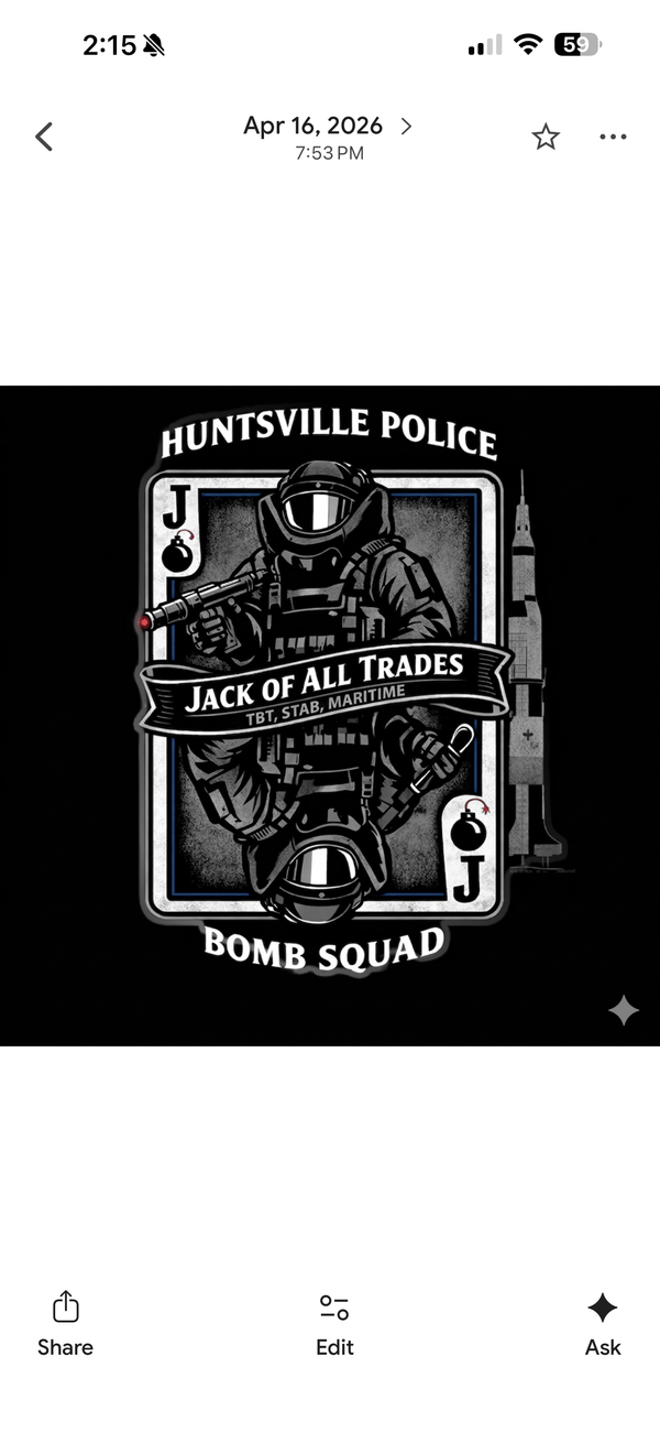Huntsville Police Department Bomb Squad 61951311 Short Sleeve Performance Polo - 18, TeamTime, Teamtime, Team time, sublimation, custom sports apparel, team uniforms, spirit wear, spiritwear, sports uniforms, custom shirts, team store, custom team store, fundraiser sports, apparel fundraiser