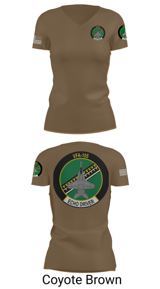 Womens Short Sleeve Vneck Shirt, VFA-105, , Teamtime, Team time, sublimation, custom sports apparel, team uniforms, spirit wear, spiritwear, sports uniforms, custom shirts, team store, custom team store, fundraiser sports, apparel fundraiser