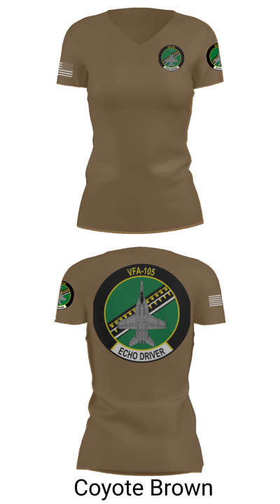 VFA-105 2831064 Women's Short Sleeve V-neck Shirt - 8