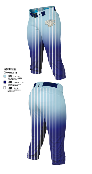 Softball Pants, Misfitz, Softball, Teamtime, Team time, sublimation, custom sports apparel, team uniforms, spirit wear, spiritwear, sports uniforms, custom shirts, team store, custom team store, fundraiser sports, apparel fundraiser