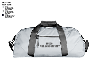 Duffle Bag, Fuego, Fire and Forestry, , Teamtime, Team time, sublimation, custom sports apparel, team uniforms, spirit wear, spiritwear, sports uniforms, custom shirts, team store, custom team store, fundraiser sports, apparel fundraiser