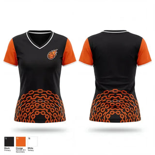 Womens Short Sleeve Vneck Shirt, Southern Ballers, Men's Basketball, Teamtime, Team time, sublimation, custom sports apparel, team uniforms, spirit wear, spiritwear, sports uniforms, custom shirts, team store, custom team store, fundraiser sports, apparel fundraiser