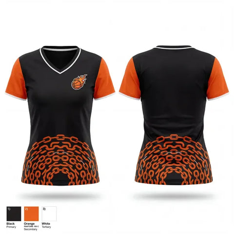 Womens Short Sleeve Vneck Shirt, Southern Ballers, Men's Basketball, Teamtime, Team time, sublimation, custom sports apparel, team uniforms, spirit wear, spiritwear, sports uniforms, custom shirts, team store, custom team store, fundraiser sports, apparel fundraiser