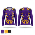 Aransas Pass High School Tennis 3688652 Women's Long Sleeve V-neck Shirt - 1