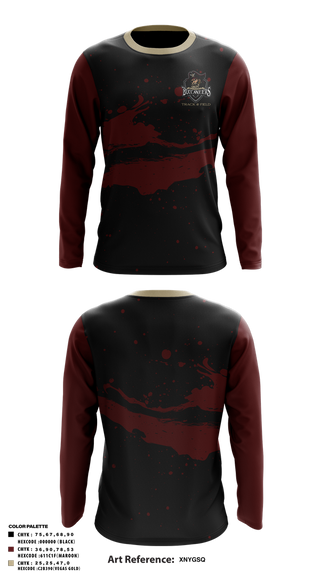 Long Sleeve Performance Shirt, Bellflower high school Track & Field, Track & Field, Teamtime, Team time, sublimation, custom sports apparel, team uniforms, spirit wear, spiritwear, sports uniforms, custom shirts, team store, custom team store, fundraiser sports, apparel fundraiser
