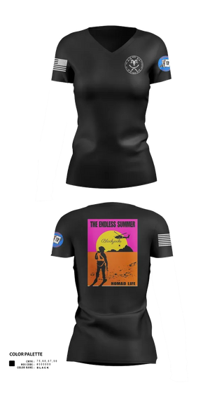 Womens Short Sleeve Vneck Shirt, A co 2-4GSAB, Army, Teamtime, Team time, sublimation, custom sports apparel, team uniforms, spirit wear, spiritwear, sports uniforms, custom shirts, team store, custom team store, fundraiser sports, apparel fundraiser