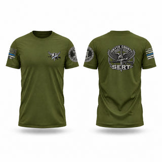 Old School Cotton Feel Shirt, Smyth County Sheriff’s Office S.E.R.T., Police, Teamtime, Team time, sublimation, custom sports apparel, team uniforms, spirit wear, spiritwear, sports uniforms, custom shirts, team store, custom team store, fundraiser sports, apparel fundraiser