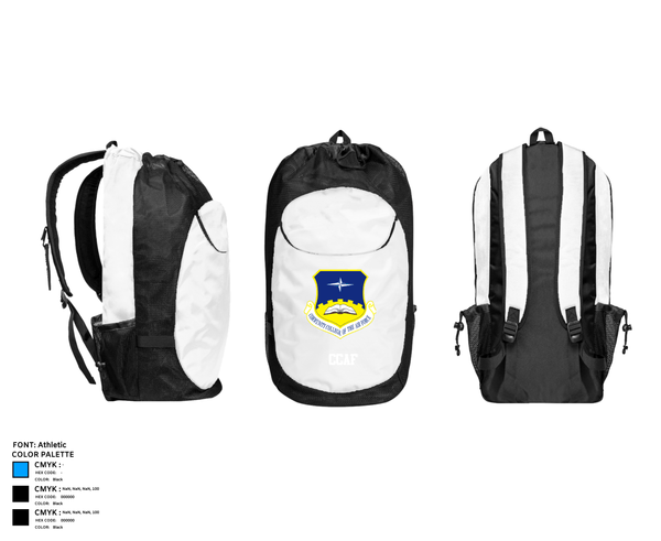 Gear Bag, CCAF, Air Force, Teamtime, Team time, sublimation, custom sports apparel, team uniforms, spirit wear, spiritwear, sports uniforms, custom shirts, team store, custom team store, fundraiser sports, apparel fundraiser