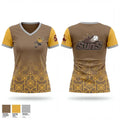Del oro sun devils 31355760 Women's Short Sleeve V-neck Shirt - 1