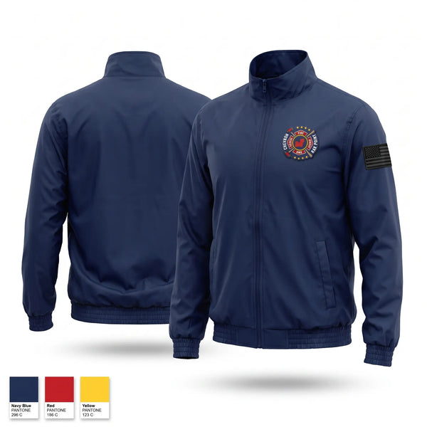 Windbreaker, Oak Point ERT, Fire Department, Teamtime, Team time, sublimation, custom sports apparel, team uniforms, spirit wear, spiritwear, sports uniforms, custom shirts, team store, custom team store, fundraiser sports, apparel fundraiser