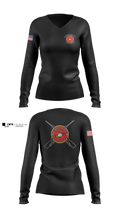Ruskin Highschool MCJROTC drill team 60499164 Women's Long Sleeve V-neck Shirt - 4