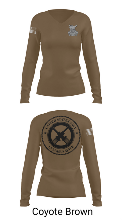 GUNNERSMATE 50688941 Women's Long Sleeve V-neck Shirt - 16