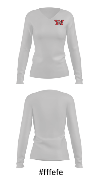 Women's Long Sleeve Vneck Shirt, Wayne High School Basketball, Men's Basketball, Teamtime, Team time, sublimation, custom sports apparel, team uniforms, spirit wear, spiritwear, sports uniforms, custom shirts, team store, custom team store, fundraiser sports, apparel fundraiser