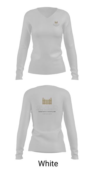 Women's Long Sleeve Vneck Shirt, Guild fence company LLC, , Teamtime, Team time, sublimation, custom sports apparel, team uniforms, spirit wear, spiritwear, sports uniforms, custom shirts, team store, custom team store, fundraiser sports, apparel fundraiser