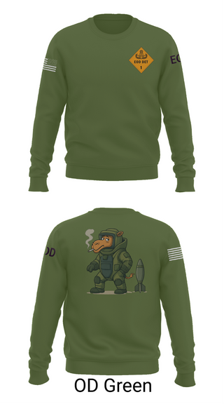 Crew Neck Sweatshirt, 1st EOD DET, , Teamtime, Team time, sublimation, custom sports apparel, team uniforms, spirit wear, spiritwear, sports uniforms, custom shirts, team store, custom team store, fundraiser sports, apparel fundraiser