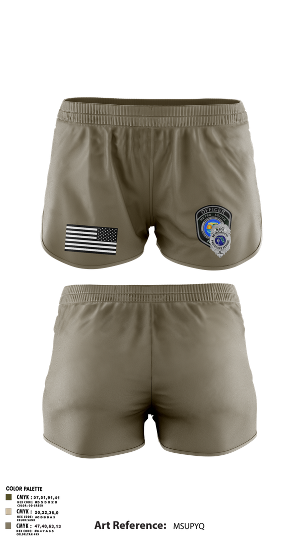 Ranger Panties, METRO SOUTH PROTECTIVE SERVICE, , Teamtime, Team time, sublimation, custom sports apparel, team uniforms, spirit wear, spiritwear, sports uniforms, custom shirts, team store, custom team store, fundraiser sports, apparel fundraiser