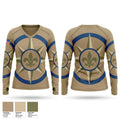 1st TSC/316th ESC Women's Long Sleeve V-neck Shirt - 1