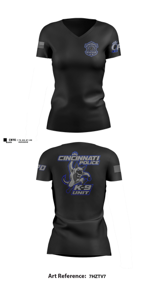 Womens Short Sleeve Vneck Shirt, Cincinnati PD Marine Patrol, Police, Teamtime, Team time, sublimation, custom sports apparel, team uniforms, spirit wear, spiritwear, sports uniforms, custom shirts, team store, custom team store, fundraiser sports, apparel fundraiser