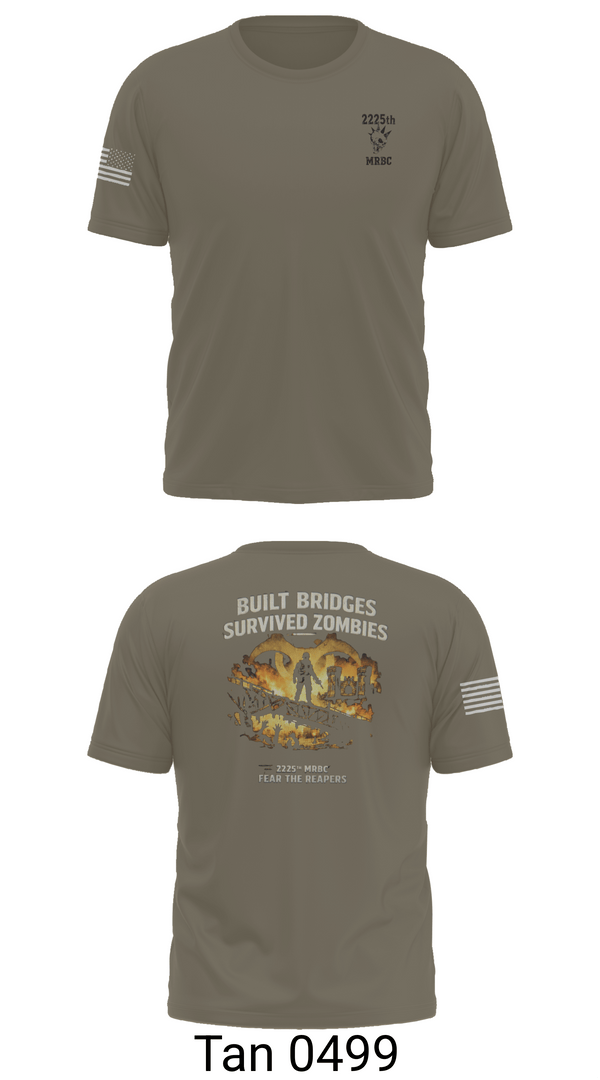 Old School Cotton Feel Shirt, 2225th MRBC, National Guard, Teamtime, Team time, sublimation, custom sports apparel, team uniforms, spirit wear, spiritwear, sports uniforms, custom shirts, team store, custom team store, fundraiser sports, apparel fundraiser