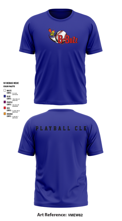 B Buzz Baseball League 75019054 Short Sleeve Performance Shirt - 3