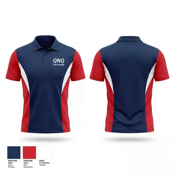 Short Sleeve Performance Polo, QNQ Lacrosse, Men's Lacrosse, Teamtime, Team time, sublimation, custom sports apparel, team uniforms, spirit wear, spiritwear, sports uniforms, custom shirts, team store, custom team store, fundraiser sports, apparel fundraiser