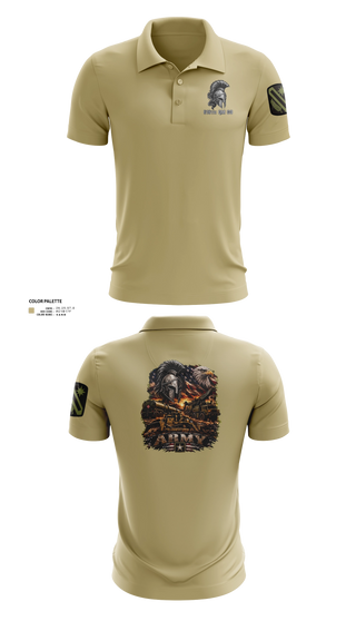 Short Sleeve Performance Polo, 616th QM CO, Army, Teamtime, Team time, sublimation, custom sports apparel, team uniforms, spirit wear, spiritwear, sports uniforms, custom shirts, team store, custom team store, fundraiser sports, apparel fundraiser