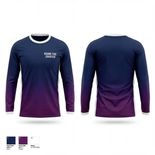 Long Sleeve Performance Shirt, Rising Tide Charter, Baseball, Teamtime, Team time, sublimation, custom sports apparel, team uniforms, spirit wear, spiritwear, sports uniforms, custom shirts, team store, custom team store, fundraiser sports, apparel fundraiser