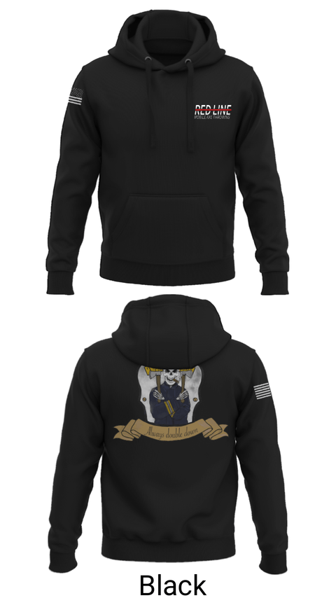 Hoodie, Red Line Mobile Axe Throwing, , Teamtime, Team time, sublimation, custom sports apparel, team uniforms, spirit wear, spiritwear, sports uniforms, custom shirts, team store, custom team store, fundraiser sports, apparel fundraiser