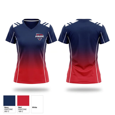 USSSA NY PRIDE Women's Short Sleeve V-neck Shirt - 1
