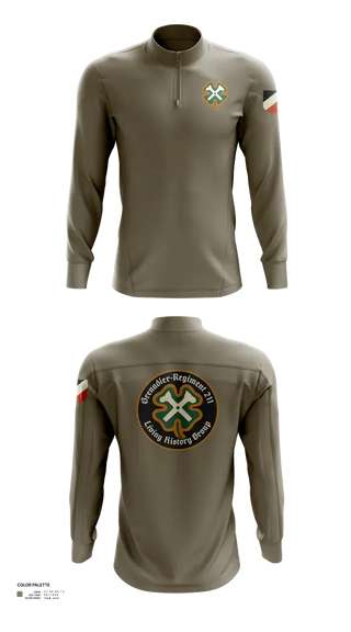 Quarter Zip Jacket, GR211 Living History Group, , Teamtime, Team time, sublimation, custom sports apparel, team uniforms, spirit wear, spiritwear, sports uniforms, custom shirts, team store, custom team store, fundraiser sports, apparel fundraiser