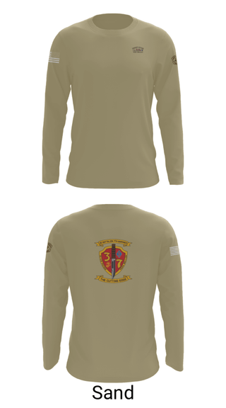 Long Sleeve Performance Shirt, 3rd. Battalion 7th. Marines, Marines, Teamtime, Team time, sublimation, custom sports apparel, team uniforms, spirit wear, spiritwear, sports uniforms, custom shirts, team store, custom team store, fundraiser sports, apparel fundraiser