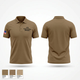 Short Sleeve Performance Polo, 1-178 Field Artillery Battalion, Army, Teamtime, Team time, sublimation, custom sports apparel, team uniforms, spirit wear, spiritwear, sports uniforms, custom shirts, team store, custom team store, fundraiser sports, apparel fundraiser