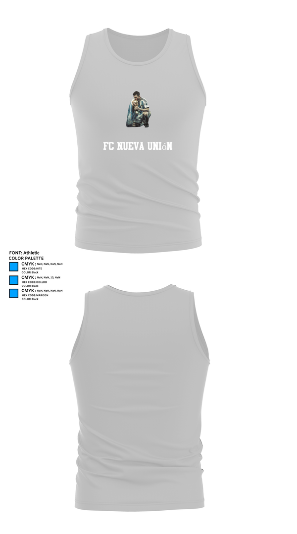 Tank Top, FC Nueva Unión, Men's Soccer, Teamtime, Team time, sublimation, custom sports apparel, team uniforms, spirit wear, spiritwear, sports uniforms, custom shirts, team store, custom team store, fundraiser sports, apparel fundraiser