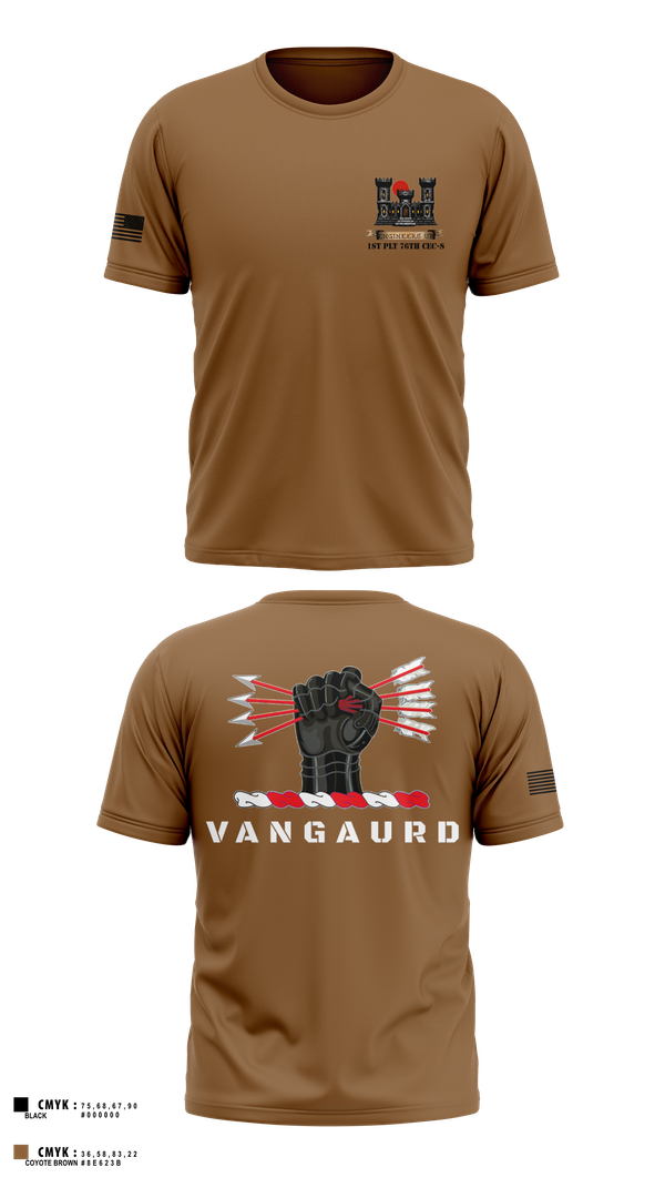 Short Sleeve Performance Shirt, 1ST PLT 76TH CEC-S, Army, Teamtime, Team time, sublimation, custom sports apparel, team uniforms, spirit wear, spiritwear, sports uniforms, custom shirts, team store, custom team store, fundraiser sports, apparel fundraiser