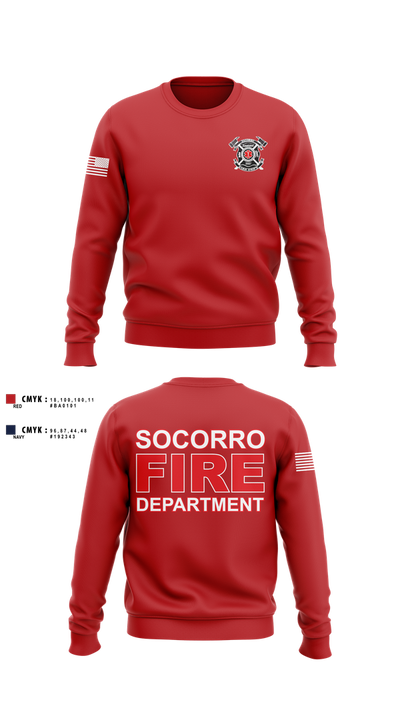 Socorro fire department  Crew Neck Sweatshirt - 2