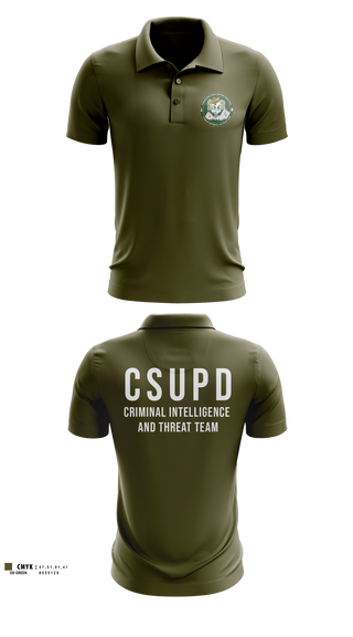 Short Sleeve Performance Polo, Criminal Intelligence and Threat Team, Police, Teamtime, Team time, sublimation, custom sports apparel, team uniforms, spirit wear, spiritwear, sports uniforms, custom shirts, team store, custom team store, fundraiser sports, apparel fundraiser