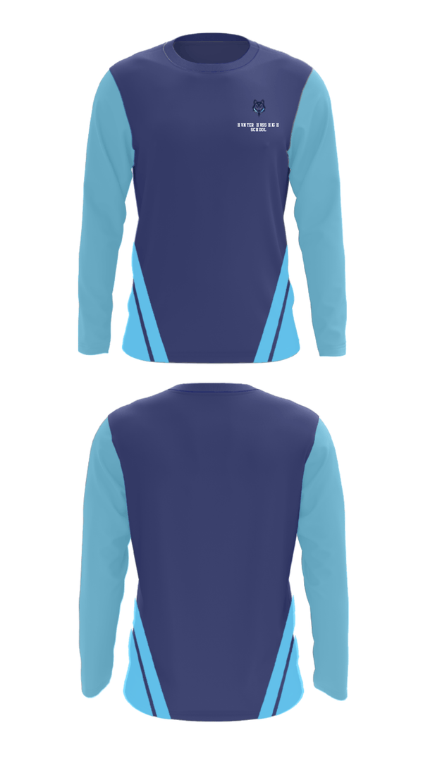Long Sleeve Performance Shirt, Hunter Huss High School, Wrestling, Teamtime, Team time, sublimation, custom sports apparel, team uniforms, spirit wear, spiritwear, sports uniforms, custom shirts, team store, custom team store, fundraiser sports, apparel fundraiser