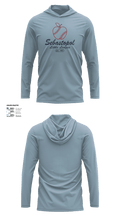 Sebastopol Little League 29313741 Long Sleeve Performance Shirt with hood - 3